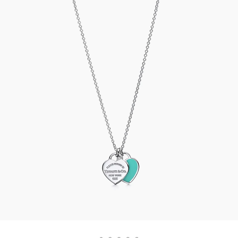 Tiffany Blue® Double Heart Tag Pendant
